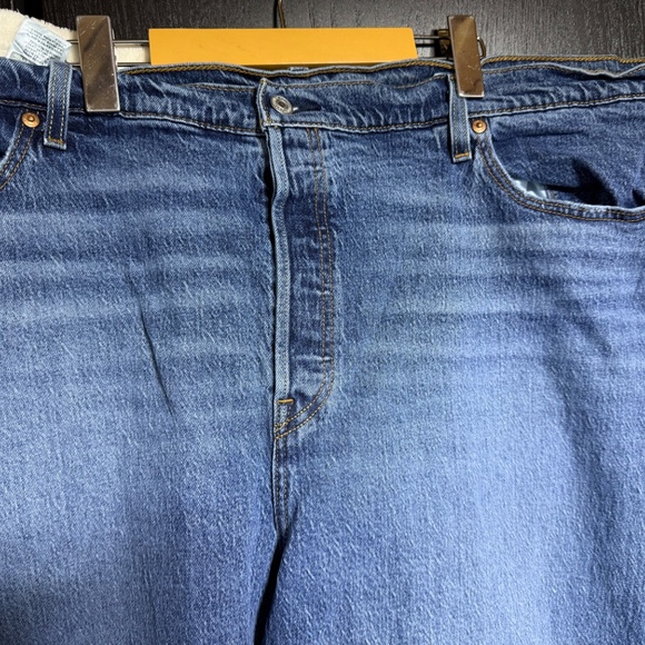 Levi 501 Women's Jeans 24W Original Fit Straight Leg - Worn in Indigo - Red Tab - Picture 3 of 10